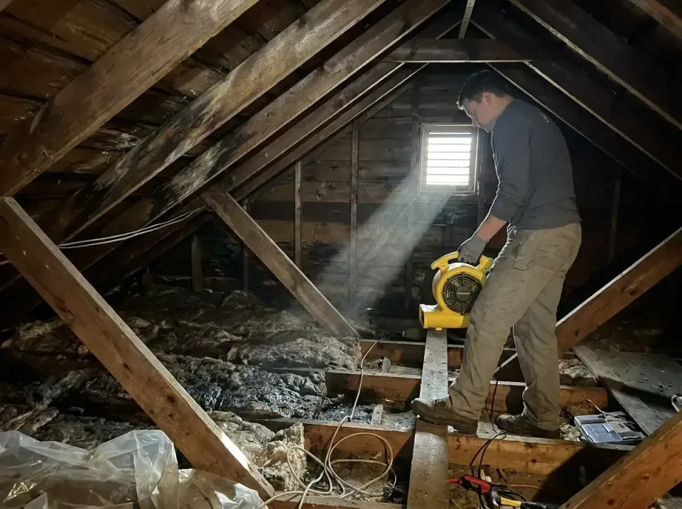 attic-water-damage-drying-proc-007 — frequently asked questions, Emergency Water Extraction & 24/7 Flood Response in La Faye…